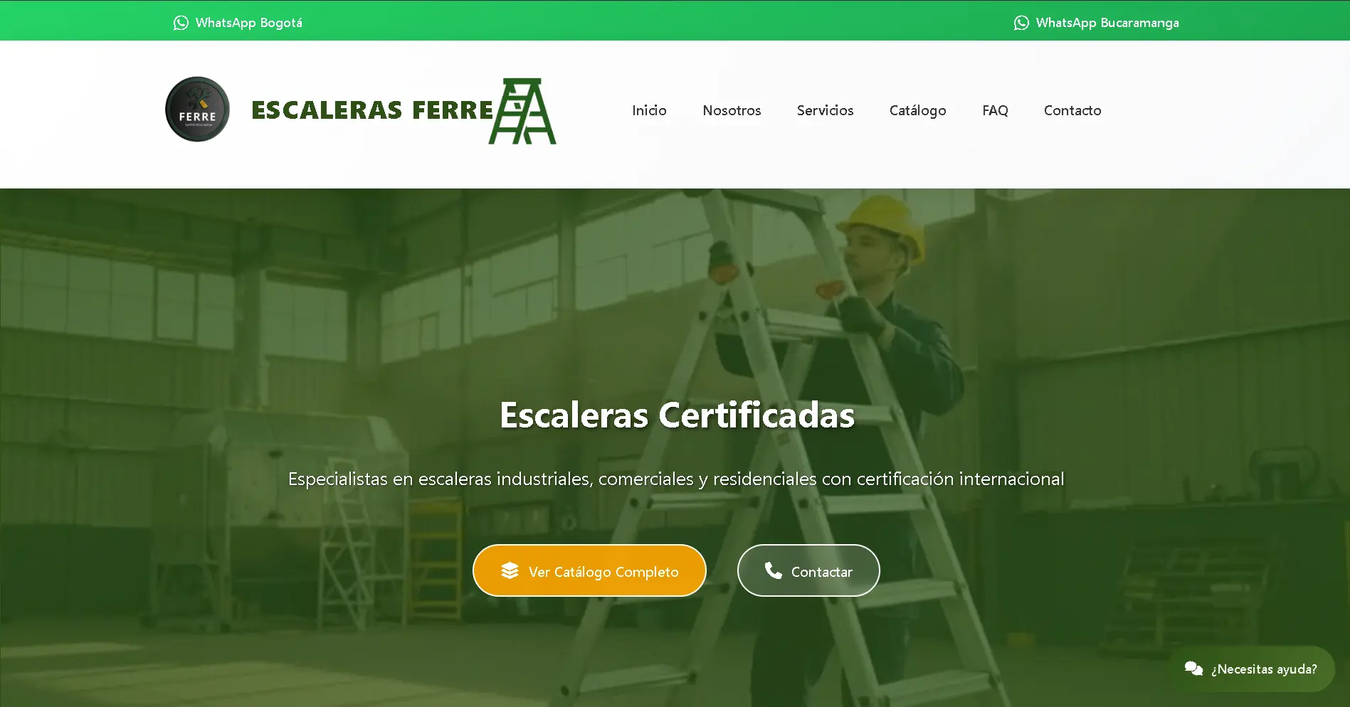Sitio web de Escaleras Ferre